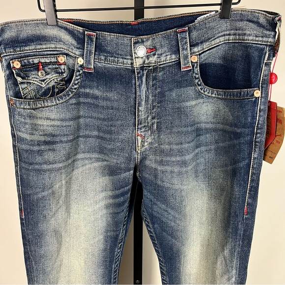 NWT True Religion Bartack Skinny Jean With Flap - Picture 3 of 12